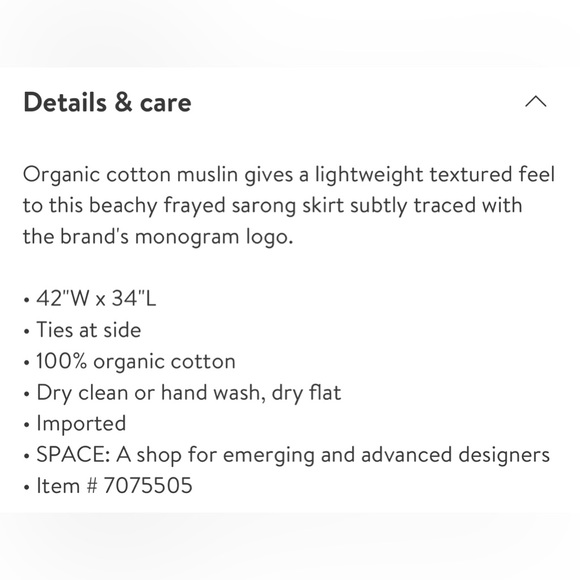 Toteme Monogram Beach Sarong in Sand - Picture 11 of 12